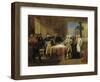 Preliminaries of the Peace Signed at Leoben, 1797 by Guillaume Lethiere-null-Framed Giclee Print