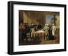 Preliminaries of the Peace Signed at Leoben, 1797 by Guillaume Lethiere-null-Framed Giclee Print