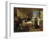 Preliminaries of the Peace Signed at Leoben, 1797 by Guillaume Lethiere-null-Framed Giclee Print