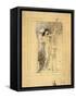 Preliminary Drawing for Allegory of Sculpture-Gustav Klimt-Framed Stretched Canvas