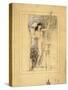 Preliminary Drawing for Allegory of Sculpture-Gustav Klimt-Stretched Canvas