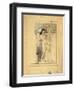 Preliminary Drawing for Allegory of Sculpture-Gustav Klimt-Framed Giclee Print