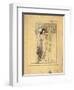 Preliminary Drawing for Allegory of Sculpture-Gustav Klimt-Framed Giclee Print