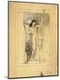 Preliminary Drawing for Allegory of Sculpture-Gustav Klimt-Mounted Giclee Print