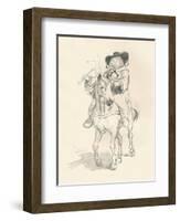 Preliminary Sketch for the Wife of Bath, C1917-Hugh Thomson-Framed Giclee Print