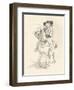 Preliminary Sketch for the Wife of Bath, C1917-Hugh Thomson-Framed Giclee Print