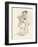 Preliminary Sketch for the Wife of Bath, C1917-Hugh Thomson-Framed Giclee Print