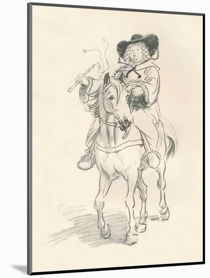 Preliminary Sketch for the Wife of Bath, C1917-Hugh Thomson-Mounted Giclee Print