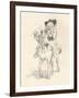 Preliminary Sketch for the Wife of Bath, C1917-Hugh Thomson-Framed Giclee Print