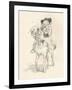 Preliminary Sketch for the Wife of Bath, C1917-Hugh Thomson-Framed Giclee Print