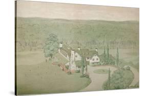 Preliminary study for the Oakland Golf Club, Bayside, New York, 1925-null-Stretched Canvas