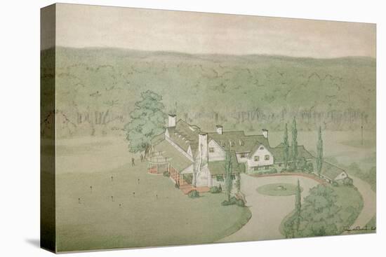 Preliminary study for the Oakland Golf Club, Bayside, New York, 1925-null-Stretched Canvas