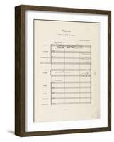 Prélude à "l'après-midi d'un faune" : Partition d'orchestre : page 1-Achille-Claude Debussy-Framed Giclee Print