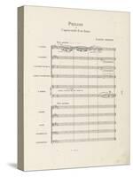 Prélude à "l'après-midi d'un faune" : Partition d'orchestre : page 1-Achille-Claude Debussy-Stretched Canvas