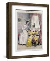 Prelude, from "Journal des Femmes", 1830-48-Achille Deveria-Framed Giclee Print