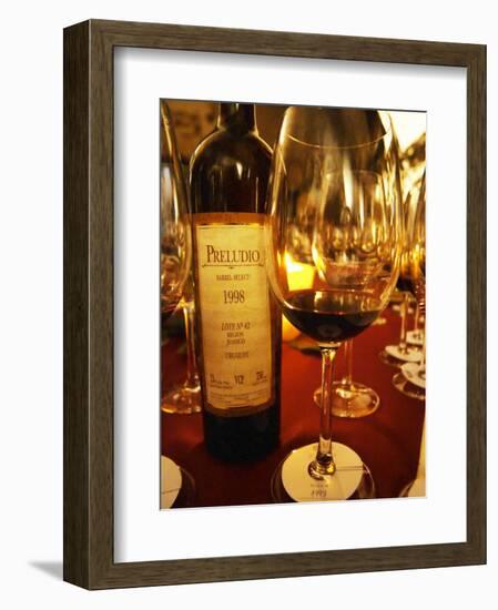 Preludio Barrel Select, Dining and Tasting Table, Bodega Juanico Familia Deicas Winery-Per Karlsson-Framed Photographic Print