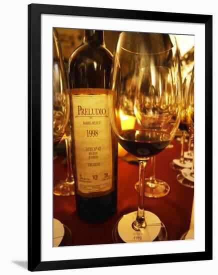 Preludio Barrel Select, Dining and Tasting Table, Bodega Juanico Familia Deicas Winery-Per Karlsson-Framed Photographic Print