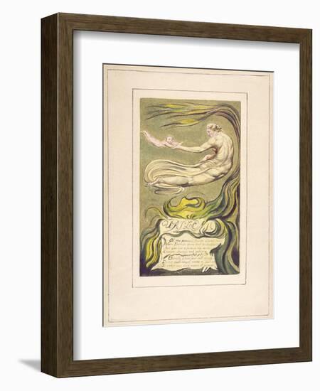 Preludium, Plate 2A from 'The First Book of Urizen', 1794-William Blake-Framed Giclee Print