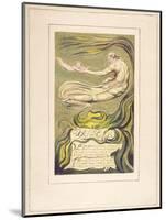 Preludium, Plate 2A from 'The First Book of Urizen', 1794-William Blake-Mounted Giclee Print