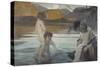 Premier bain-Paul Chabas-Stretched Canvas