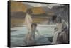 Premier bain-Paul Chabas-Framed Stretched Canvas