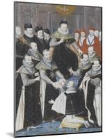 Première cérémonie de l'ordre du Saint Esprit pour la réception de Ludovic de Gonzague, duc de-null-Mounted Giclee Print