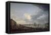 Première vue du port de Bordeaux, prise du côté des salinières-Claude Joseph Vernet-Framed Stretched Canvas