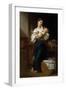 Premiers Caresses-William Adolphe Bouguereau-Framed Art Print