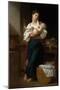 Premiers Caresses-William Adolphe Bouguereau-Mounted Art Print