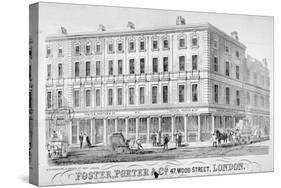Premises of Foster, Porter and Co, No 47, Wood Street, City of London, 1857-I & E Saunders-Stretched Canvas