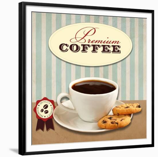 Premium Coffee-Skip Teller-Framed Art Print