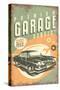 Premium Garage Service - Vintage Sign-Lantern Press-Stretched Canvas