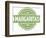 Premium Margaritas Cocktail Bar Menu Stamp-daveh900-Framed Art Print