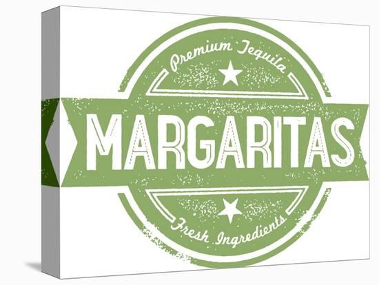 Premium Margaritas Cocktail Bar Menu Stamp-daveh900-Stretched Canvas