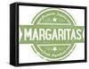 Premium Margaritas Cocktail Bar Menu Stamp-daveh900-Framed Stretched Canvas