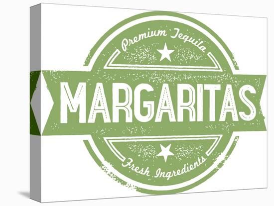 Premium Margaritas Cocktail Bar Menu Stamp-daveh900-Stretched Canvas