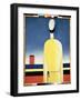 Premonition Compliquee. Torse Dans Une Chemise Jaune (Complicated Premonition. Torso in a Yellow Sh-Kazimir Severinovich Malevich-Framed Giclee Print