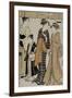 Prenant le frais à Nakasu-Torii Kiyonaga-Framed Giclee Print