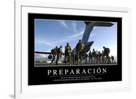 Preparación. Cita Inspiradora Y Póster Motivacional-null-Framed Photographic Print