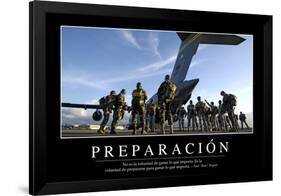 Preparación. Cita Inspiradora Y Póster Motivacional-null-Framed Photographic Print