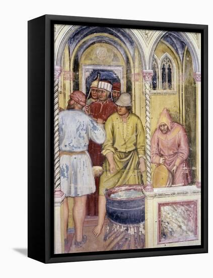 Preparation of Boiling Oil, Detail from Martyrdom of St Lucia-null-Framed Stretched Canvas