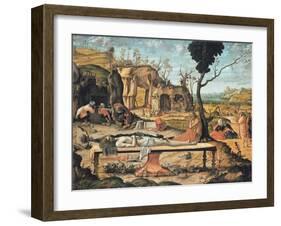 Preparation of Christ's Tomb by Vittore Carpaccio-Vittore Carpaccio-Framed Giclee Print