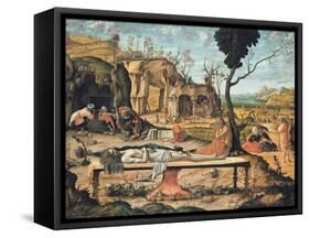Preparation of Christ's Tomb by Vittore Carpaccio-Vittore Carpaccio-Framed Stretched Canvas