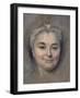 'Preparation to the portrait of Marie Catherine Dufloquet Reals, 1756-Maurice-quentin De La Tour-Framed Giclee Print