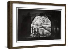 Preparations for a Night Flight, Zeppelin Lz 127 'Graf Zeppelin, 1933-null-Framed Giclee Print