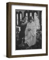 Preparations for Christmas Pageant at Bryn Mawr Community Church and at Orphanage-Francis Miller-Framed Photographic Print