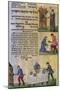 Preparations for Passover, Miniature from Book of Sacred Texts, Painted by Leonardo Bellini-null-Mounted Giclee Print