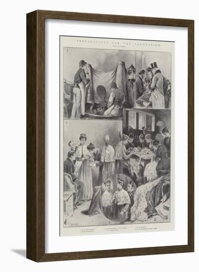 Preparations for the Coronation-Paul Frenzeny-Framed Giclee Print