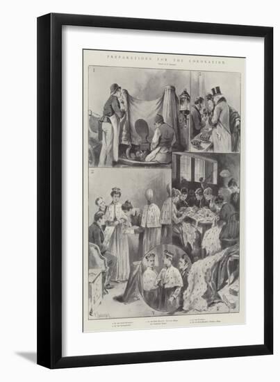 Preparations for the Coronation-Paul Frenzeny-Framed Giclee Print