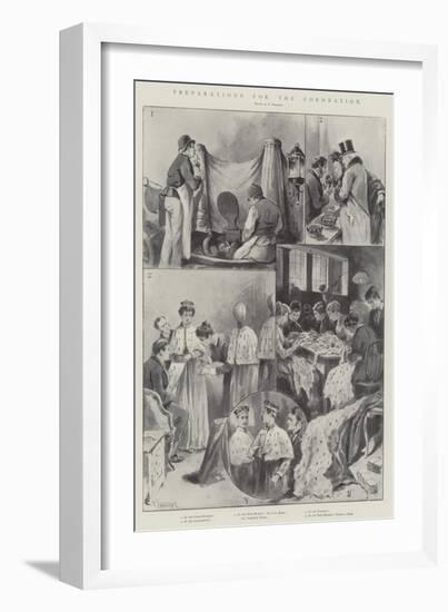 Preparations for the Coronation-Paul Frenzeny-Framed Giclee Print